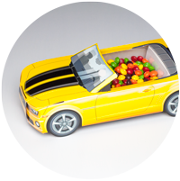 Yellow-Car-Candy-Dish