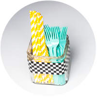 Checkered-Duck-Tape-Utensils