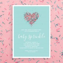 Baby-Sprinkle-Invitation with Sprinkles
