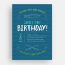Fishing Birthday Invitation Front