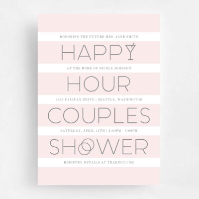 Happy Hour Couples Shower - Rose & Grey Happy Hour Couples Shower - Rose & Grey