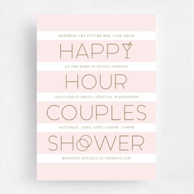 Happy Hour Couples Shower - Rose & Gold Happy Hour Couples Shower - Rose & Gold