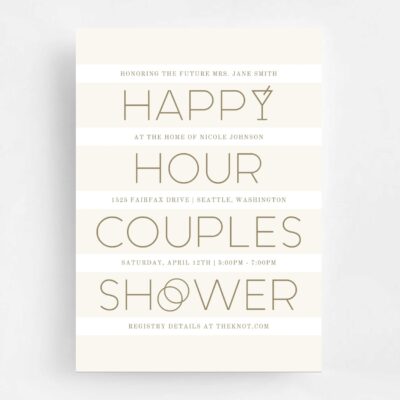 Happy Hour Couples Shower - Champagne & Gold Happy Hour Couples Shower - Champagne & Gold